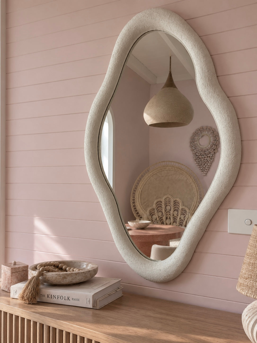 Sol - Textured Frame Mirror