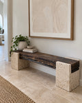 Atelier - Timber & Marble Bench