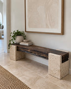 Atelier - Timber & Marble Bench