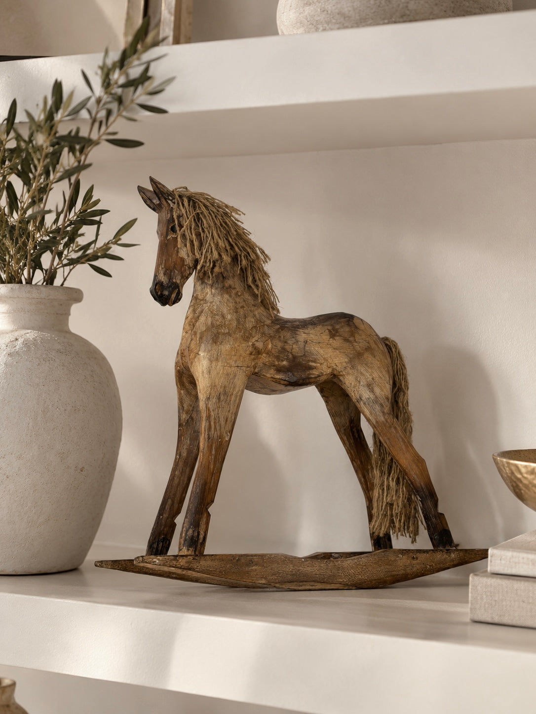 Dottie - Carved Brown Horse