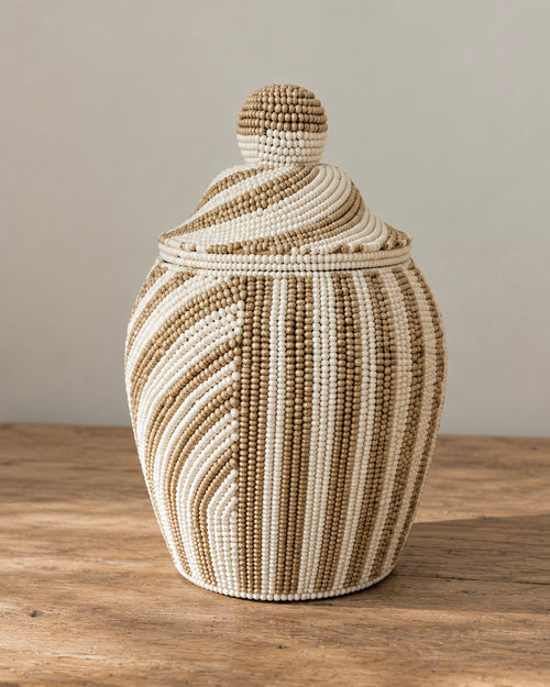 Amora - Beaded Jar